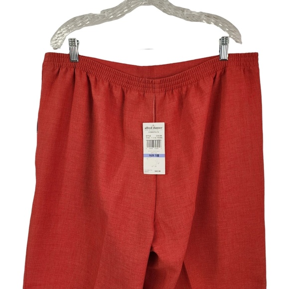 Alfred Dunner Proportioned Medium Pull-On Pants size 18 Persimmon 61403 NWT - Picture 11 of 11